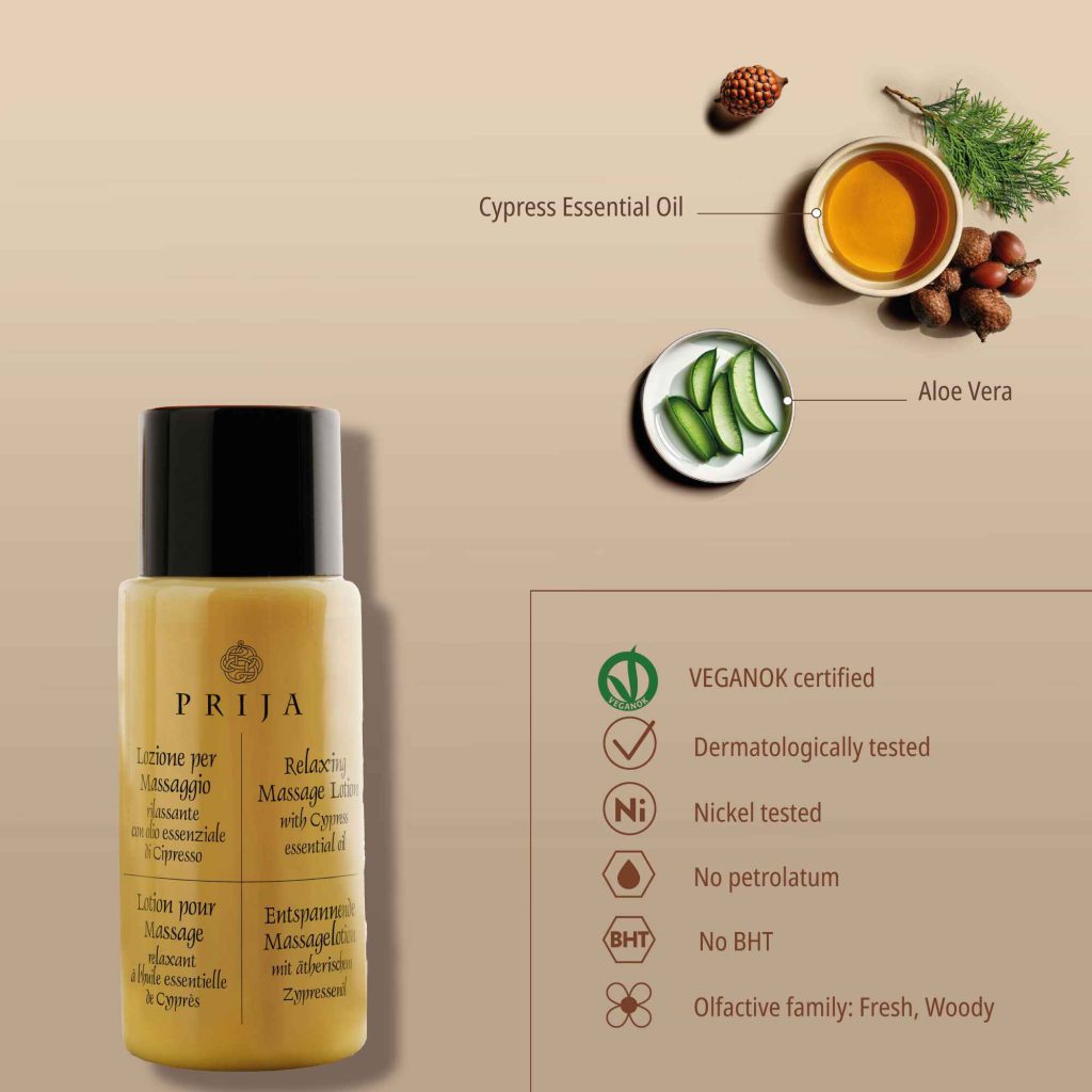 Prija Relaxing Massage Lotion VEGANOK Certified (40 ml) - 216Pack