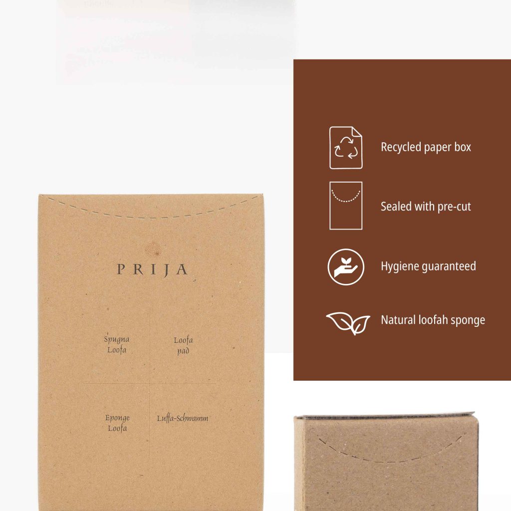 Prija Natural Loofah Sponge Eco - 500Pack