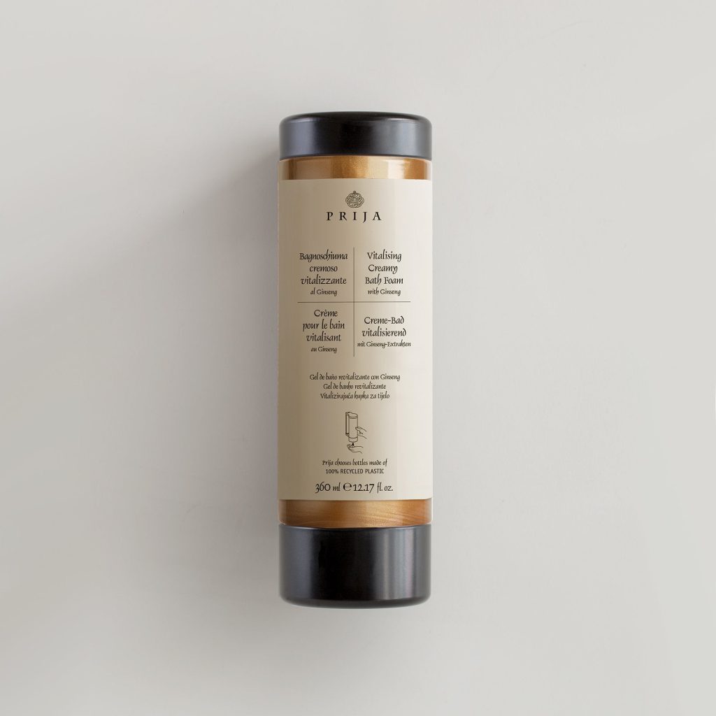 Prija Vitalising Creamy Bath Foam Cartridge For Dispenser VEGANOK Certified (360 ml) - 18Pack